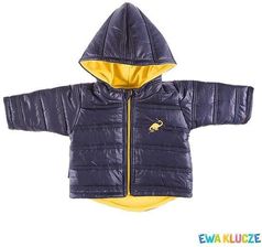 Zdjęcie Kurtka z kapturem pikowana dino granatowy 080 - Września