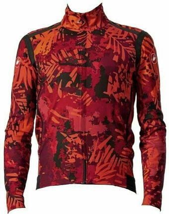 Castelli Perfetto Ros Long Sleeve Jacket Bordeaux Pro Red Black Xl