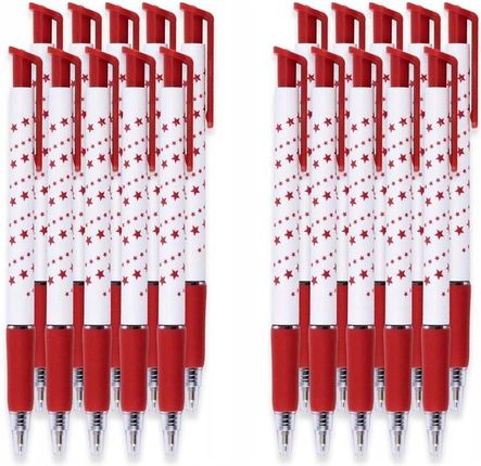 Toma Komplet 20X Długopis Automatyczny 0 5 Mm Czerwony (TO06923)