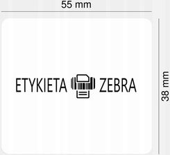 Zdjęcie Zebra Etykiety Termiczne Białe 55X38Mm Fi 19Mm - Warszawa