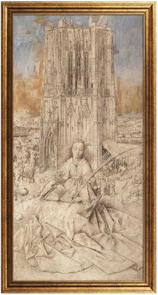 Donum Artis Święta Barbara Obraz Jan Van Eyck Rama Złota 14219