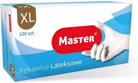 Master Rękawice Lateksowe Xl Pudrowane (100Szt)