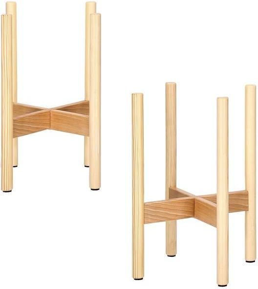 Kwietnik Drewniany 35cm Stojak Na Kwiaty Jasne Drewno - zdjęcie 7 Kwietnik Drewniany 35cm Stojak Na Kwiaty Jasne Drewno
