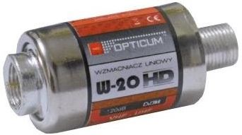 Opticum Wzmacniacz LINIOWY MUX8 VHF UHF 20dB (W20)