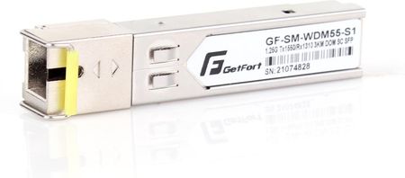 Getfort Moduł Sfp Wdm 1.25Gbps 3Km Sc Sm Tx1310/Rx1550 (GFSMWDM31S1)