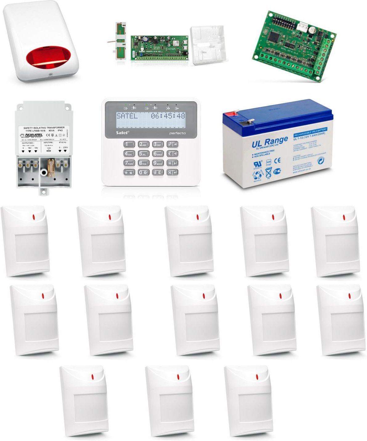 Zestaw Alarmowy Satel Zestaw Alarmowy Perfecta Klawiatura Lcd