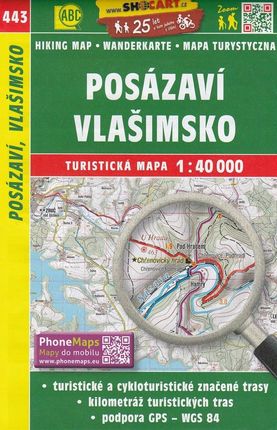 Posazavi Vlasimsko Czechy mapa turystyczna SHOCart
