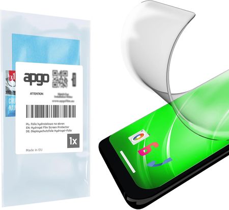 Folia Ochronna Hydrożelowa Matowa Na Ekran Do Samsung Galaxy A41 - Na Cały Ekran Apgo Hydrogel Matte 5D Full Glue