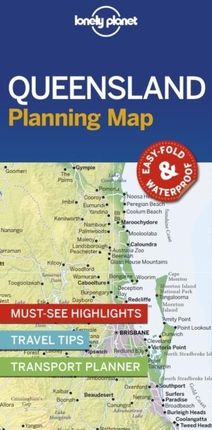 Lonely Planet Queensland Planning Map (2019)