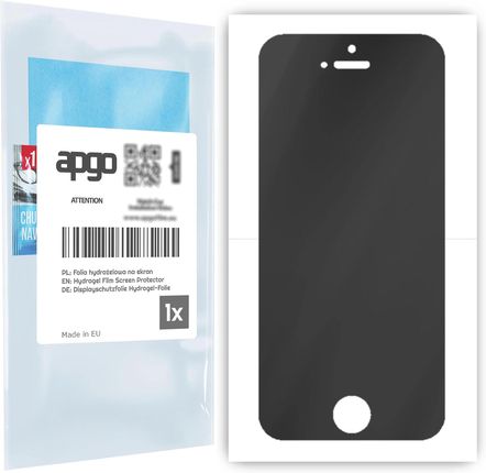 Folia Ochronna Hydrożelowa Prywatyzująca Na Ekran Do Apple Iphone Se (2016 Pierwszy Model) - Na Cały Ekran Apgo Hydrogel Privacy 5D Full Glue