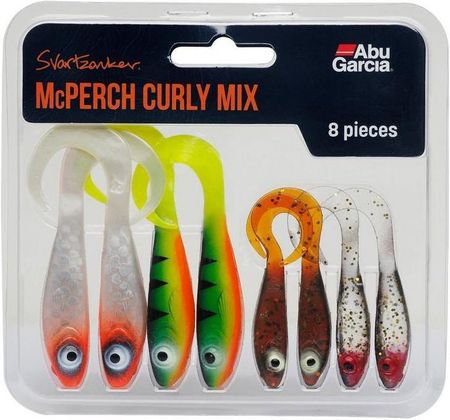 Abu Garcia Zestaw przynęt gumowych Svartzonker McPerch Curly Mix (8szt.) (1550272)