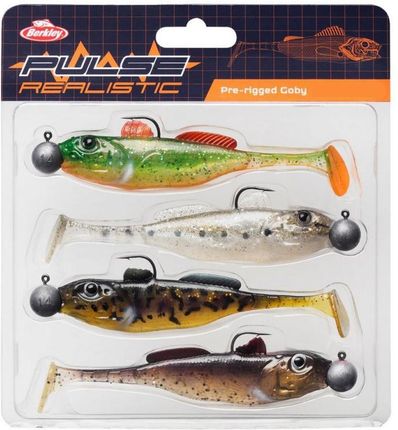 Berkley Zestaw przynęt gumowych Pulse Realistic Goby Prerigged (4szt.) 7 7 (1551701)