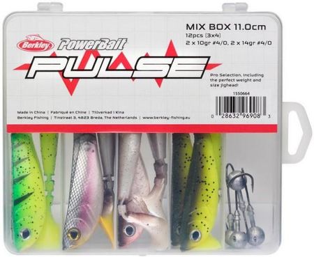 Berkley Zestaw przynęt gumowych Pulse Shad MixBox with Jigheads 11 (1550664)