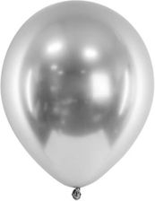 Zdjęcie Party Deco Balony Glossy 30Cm, Srebrny 10 Szt. - Koluszki