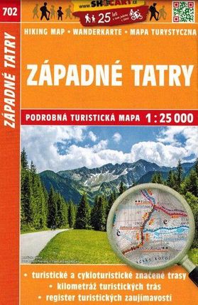 Tatry Zachodnie Mapa Turystyczna 702 Shocart 1:25t