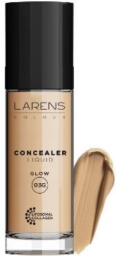 Larens Colour Liquid Concealer Glow 03 (20 ml) / Korektor rozświetlający w płynie kolagen kwas hial.