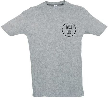 T-shirt basic kolor męska z Twoim logo