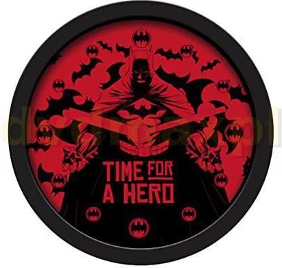 BATMAN (TIME FOR A HERO) DESK CLOCK (diameter: 12,5 cm) / zegar biurkowy Batman (średnica: 12,5 cm)