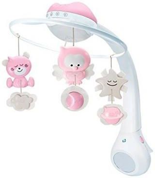 B Kids Infantino Karuzela Z Projektorem I Lampką 3W1 Wybierz Kolor Kolor Różowy