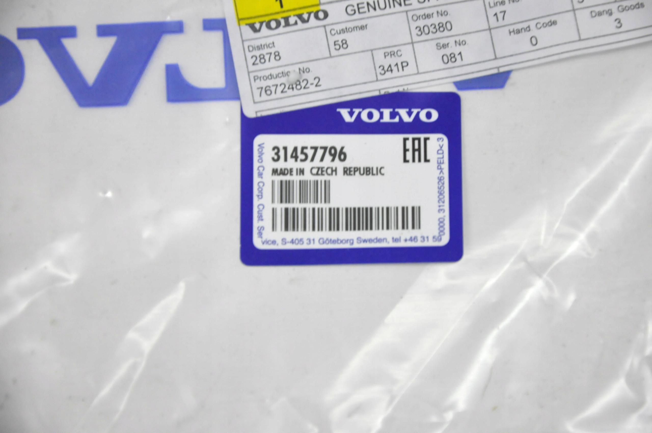 31439796 Maska samochodowa Volvo 31457796 Xc40 Linka Cięgno Maski Europa ...