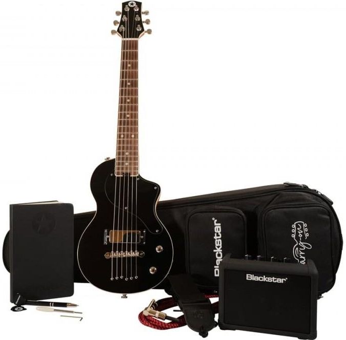 ギター Blackstar carry-on guitar Blackstar Carry On Deluxe Travel Pack Black - zestaw - Ceny i