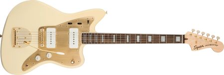 Squier 40th Anniversary Jazzmaster , Gold Edition,  LF, Gold Anodized Pickguard, OW