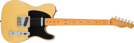 Squier 40th Anniversary Telecaster , Vintage Edition,MF, Black Anodized Pickguard, Satin Vintage Blonde