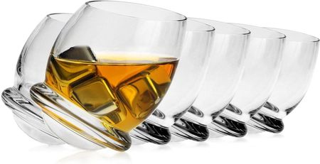 Krosno Glass Sp. Z O.O. Szklanki do whisky "bujające się" KROSNO Handmade ROLY-POLY 200ml