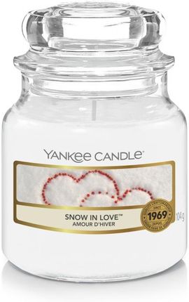 Yankee Candle Świeca Zapachowa Snow In Love Słoik Mały 30003