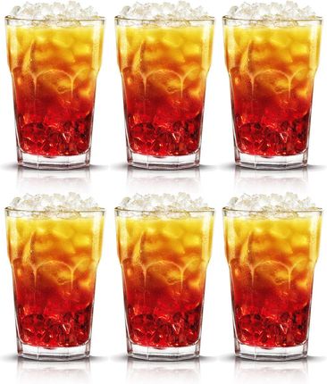 Glasmark Solidne szklanki do soku drinków 320ml 6 sztuk
