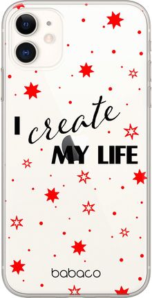 Etui Positive vibes 006 Babaco Nadruk częściowy Przeźroczysty Producent: Samsung, Model: A32 4G LTE