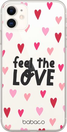 Etui Feel the love 001 Babaco Nadruk częściowy Przeźroczysty Producent: Samsung, Model: S10