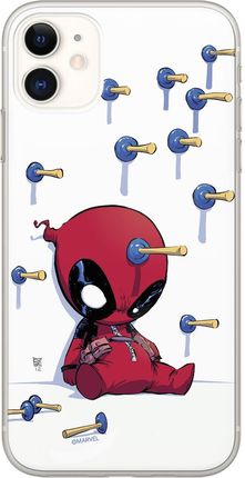 Etui Deadpool 005 Marvel Nadruk pełny Biały Producent: Samsung, Model: A40