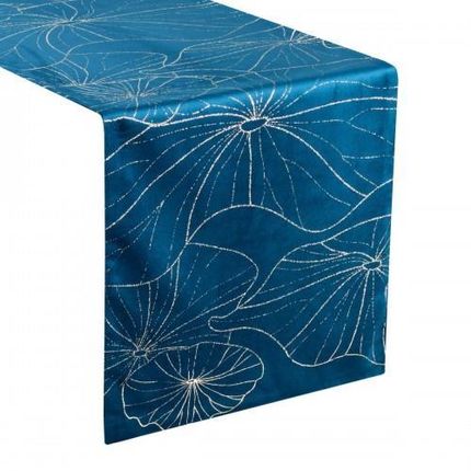 Eurofirany Obrus Welwetowy Blink 18 35X180 Cm Granatowy 76827