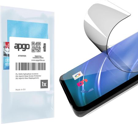 Szkło Ochronne Na Ekran Hybrydowe 9H Zamiennik Hartowanego Do Alcatel 1S (2020) - Apgo Pro Flexible Hybrid Glass Nie Pękające