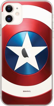 Etui Kapitan Ameryka 025 Marvel Nadruk częściowy Przeźroczysty Producent: Samsung, Model: S21 ULTRA