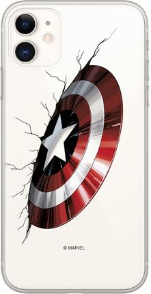 Etui Kapitan Ameryka 023 Marvel Nadruk częściowy Przeźroczysty Producent: Samsung, Model: S10e