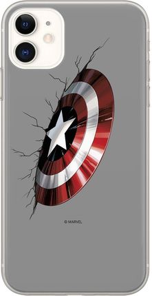 Etui Kapitan Ameryka 023 Marvel Nadruk pełny Szary Producent: Samsung, Model: S20 / S11E