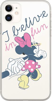 Etui Minnie 005 Disney Nadruk częściowy Przeźroczysty Producent: Samsung, Model: S10 PLUS