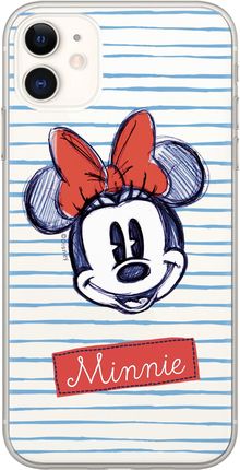 Etui Minnie 011 Disney Nadruk częściowy Przeźroczysty Producent: Samsung, Model: A10