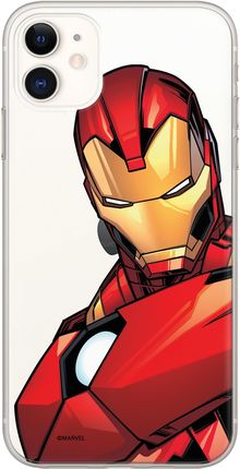 Etui Iron Man 005 Marvel Nadruk częściowy Przeźroczysty Producent: Samsung, Model: S10 PLUS