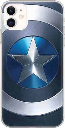 Etui Kapitan Ameryka 005 Marvel Nadruk pełny Niebieski Producent: Samsung, Model: S20 / S11E