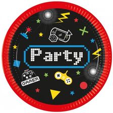 Zdjęcie Talerzyki Papierowe Gaming Party Czarne 23Cm 8Szt (5201184937693) - Józefów