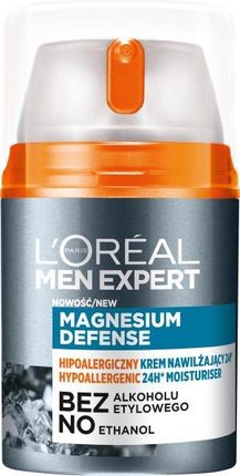 L'Oreal Paris Men Expert Magnesium Defense Hipoalergiczny krem nawilżający 50 ml