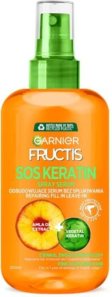 Garnier Fructis Sos Keratin Spray Serum Odbudowujące Serum Bez Spłukiwania 200 ml