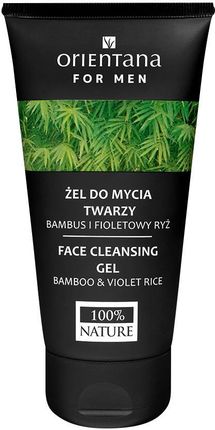Orientana Face Cleansing Gel For Men Żel do mycia twarzy - bambus i fioletowy ryż 150ml