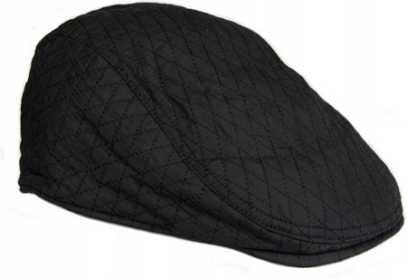 Kaszkiet męski pikowany czarny onsize