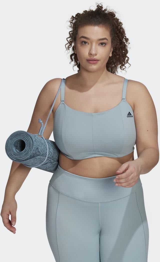 adidas Yoga Studio Light-Support Bra (Plus Size) Womens