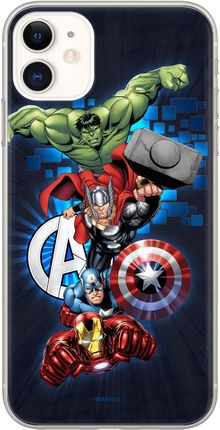 Etui Avengers 001 Marvel Nadruk pełny Granatowy Producent: Xiaomi, Model: REDMI 8A