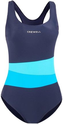 Kostium kąpielowy damski Crowell Lola kol.02 granatowo-niebieski